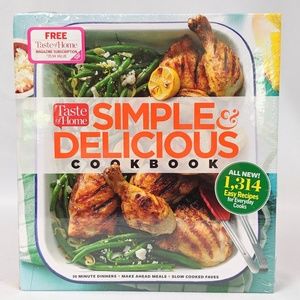 Taste of Home Cookbook Simple and Delicious 1,314 Recipes Entrees Desserts NWT
